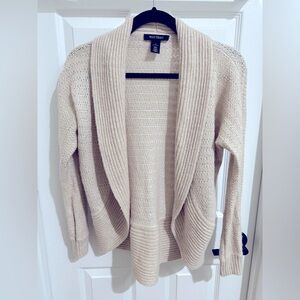 WHBM Gold Sweater Cardigan
